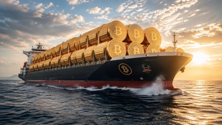 Navio com Bitcoin