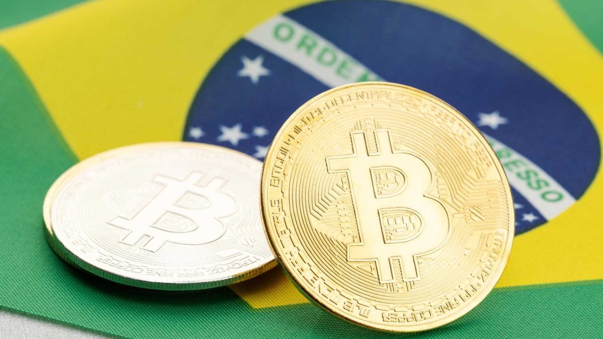 Bitcoin com notas de Real