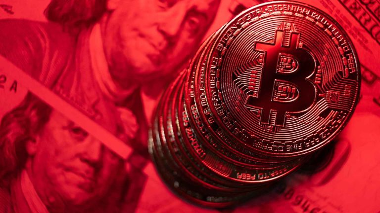 Bitcoin em queda no Dólar Bitcoin cai para US$ 76 mil e tensões globais acendem alertas