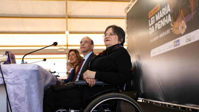 Maria da Penha em evento