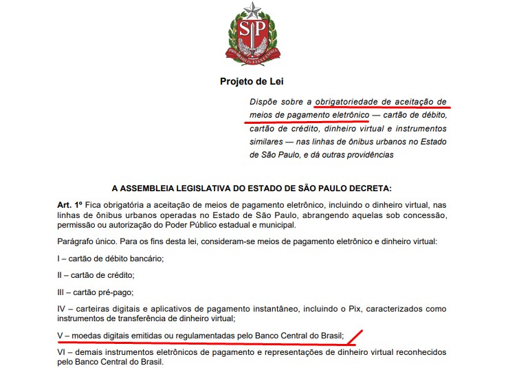 Projeto começa a tramitar para obrigar aceitação de meios de pagamentos eletrônicos no transporte coletivo do Estado de São Paulo