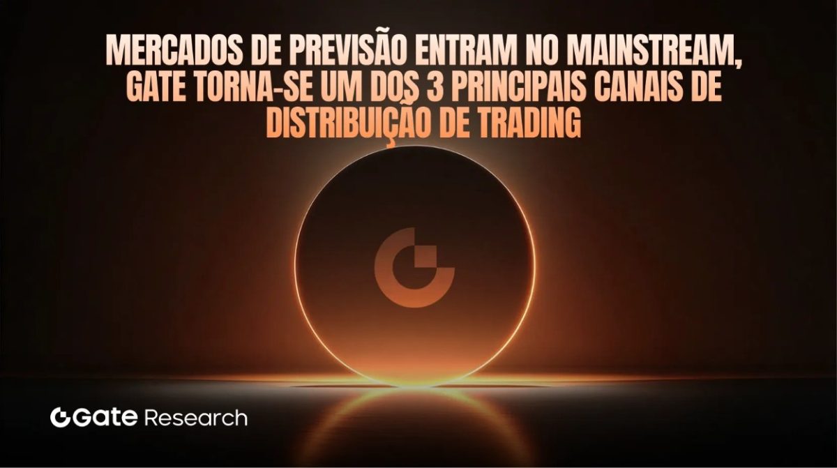 Gate Research: Mercados de Previsão Entram no Mainstream, Gate Torna-se um dos 3 Principais Canais de Distribuição de Trading