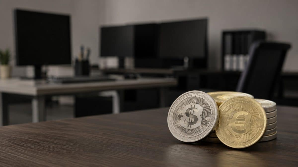 Stablecoins de dólar e euro