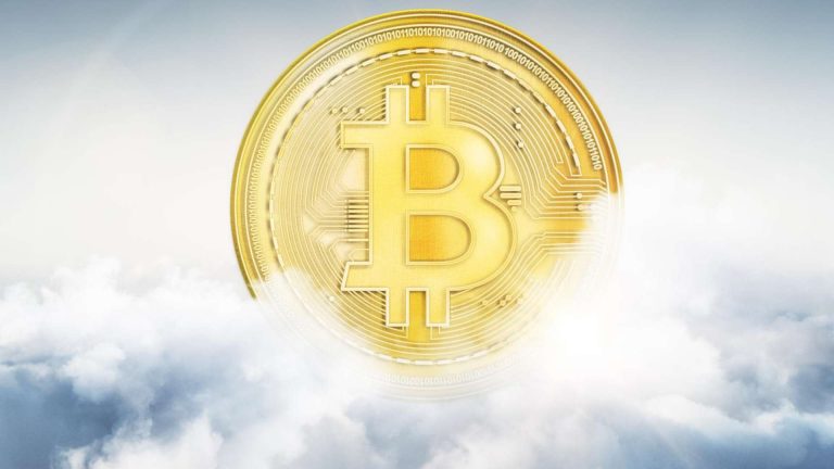 Bitcoin no meio das nuvens