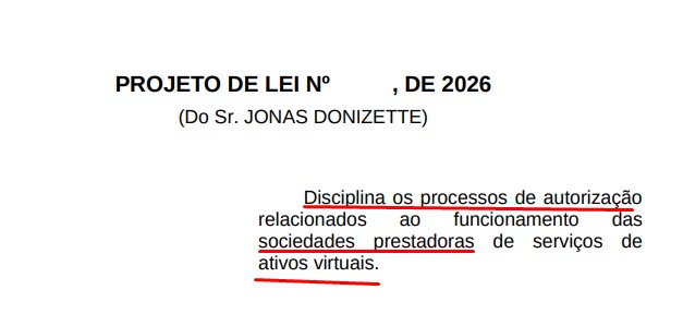 Deputado quer lei que autoriza a regulação para plataformas e corretoras de criptomoedas no Brasil