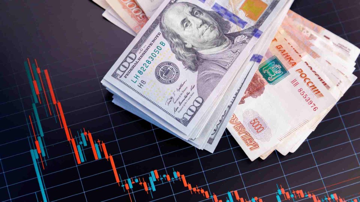 Gráfico de notas de Dólar e moedas fiduciárias stablecoins nota