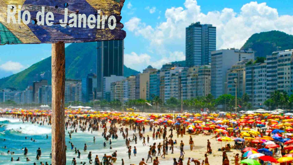 Placa de bem-vindo ao Rio de Janeiro