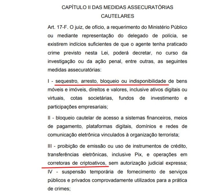 Projeto de lei quer impedir terroristas de operar em corretoras de criptomoedas brasileiras