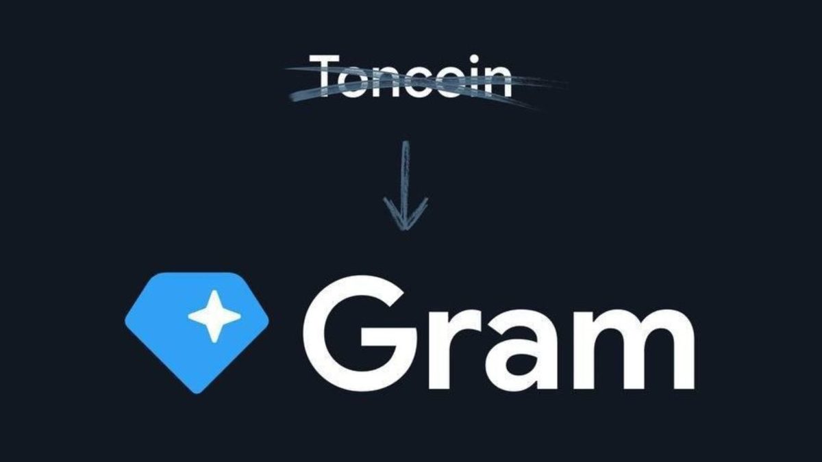 Toncoin mudará de nome para Gram Telegram
