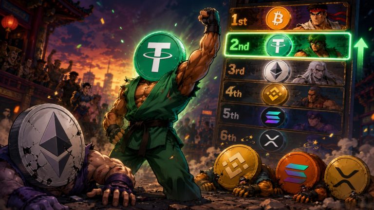 Tether ultrapassa Ethereum