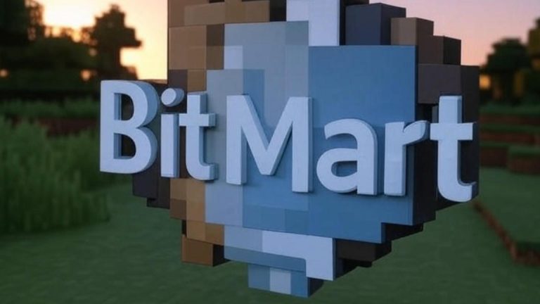 Bitmart em formato Minecraft