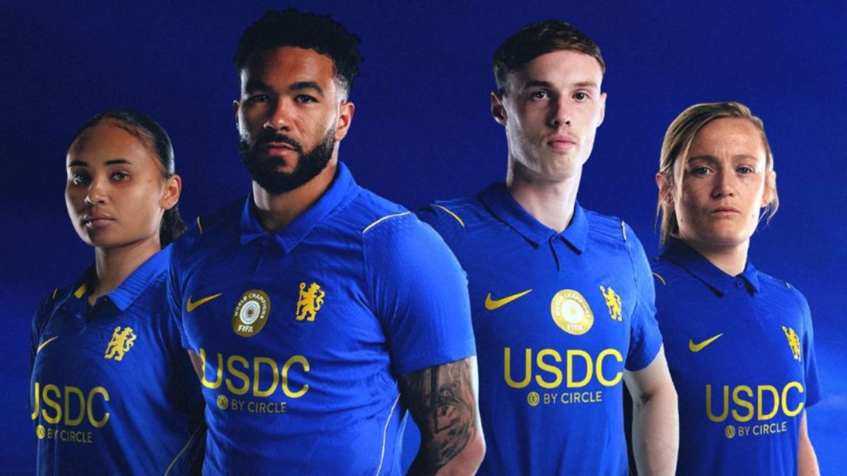 Stablecoin USDC da Circle vai estampar camisa do Chelsea após se tornar patrocinadora oficial do clube inglês ao lado da BingX e Nike