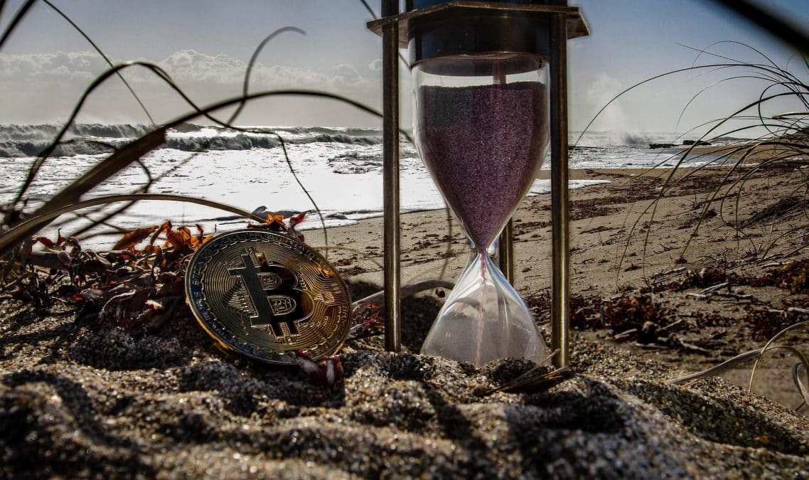 Bitcoin na praia
