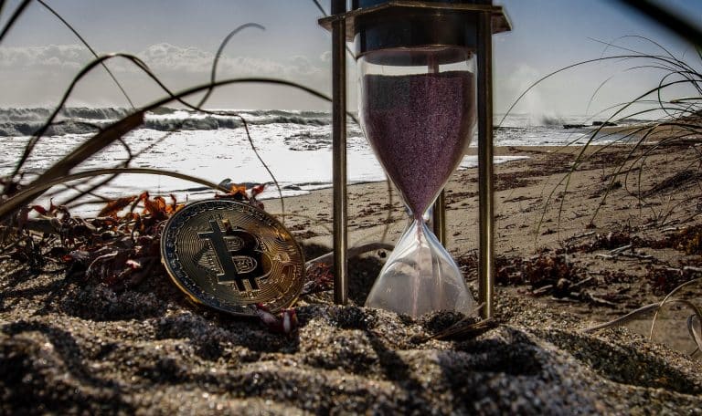 Bitcoin na praia