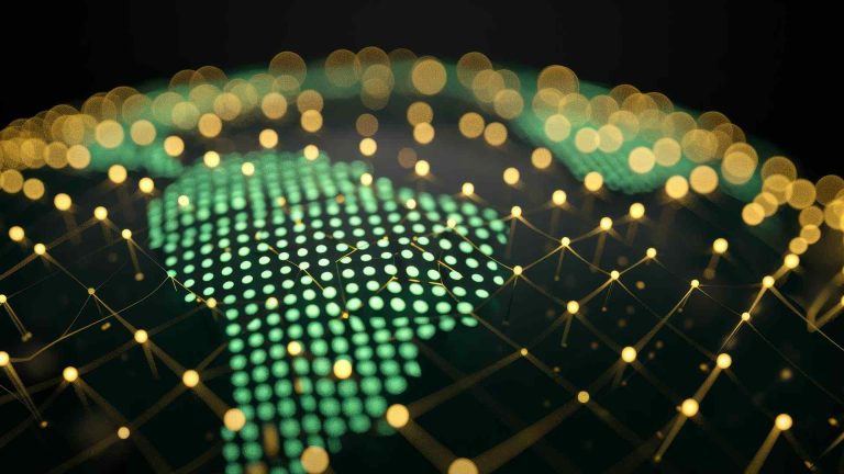 Brasil digital com pontos em destaque em verde e amarelo CVM finaliza regras de piloto inédito que vai testar tokenização no mercado financeiro