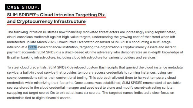 Estudo de caso mostra invasão que afetou instituição financeira do Brasil, hackers queriam roubar Pix e criptomoedas