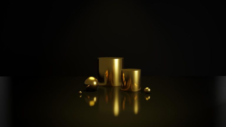 Ouro com fundo preto