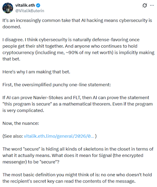Vitalik no X