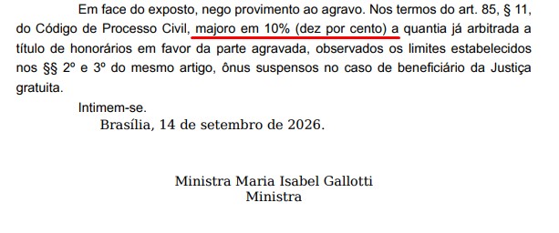 Vítima perdeu processo contra corretora e terá de pagar 10% do valor da ação para advogados