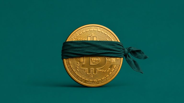 Bitcoin de olhos vendados