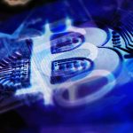 Bitcoin azul com hologramas Brasil Bitcoin