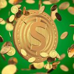 Dólar com fundo verde