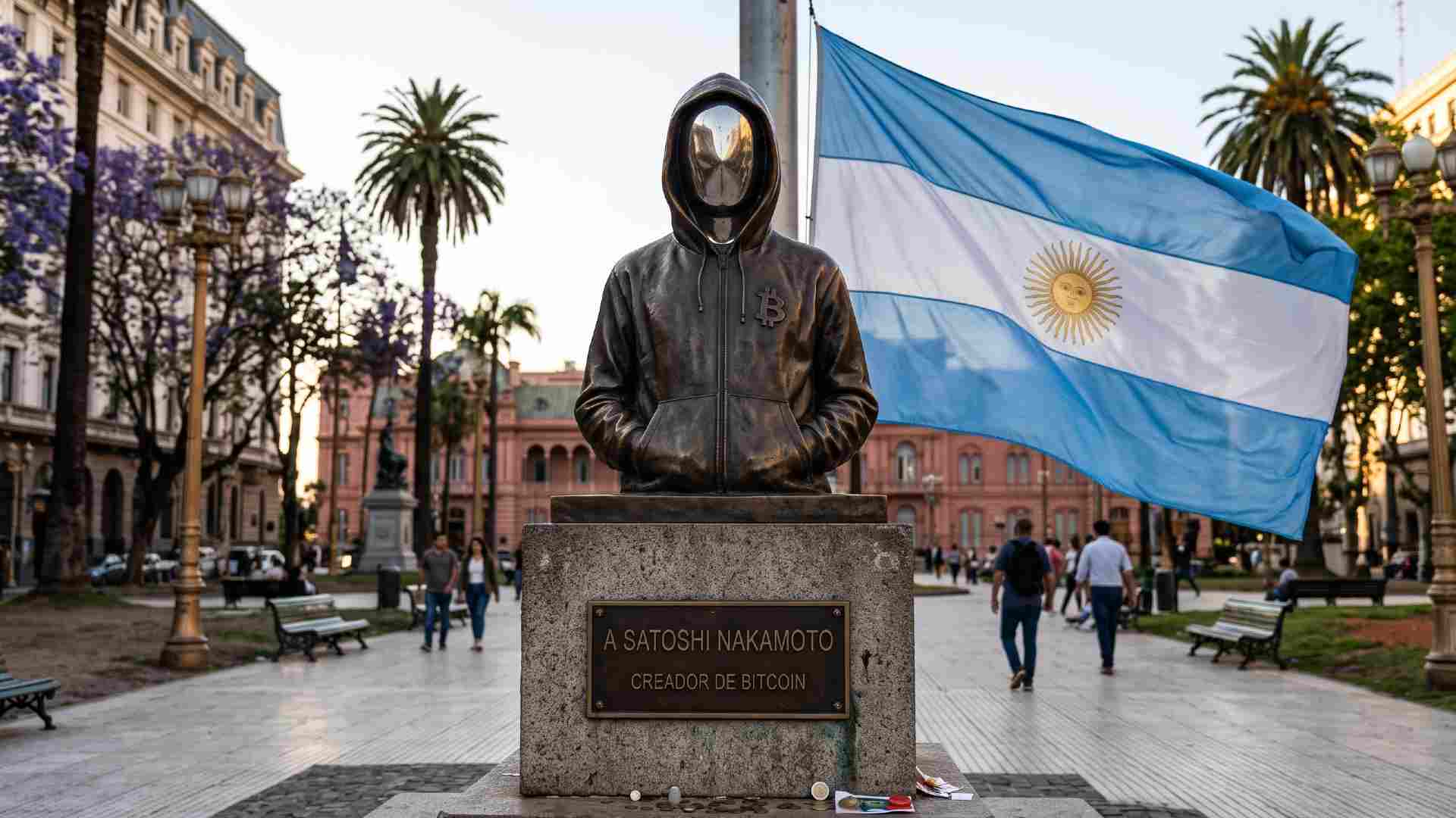 Argentina ganha primeira estátua de Satoshi Nakamoto na América Latina