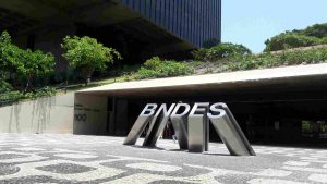 Fachada da estatal BNDES