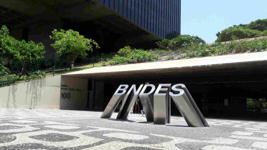 Fachada da estatal BNDES