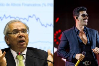 Ministro Paulo Guedes esq. - Foto: Fabio Rodrigues-Pozzebom/ Agência Brasil; Gusttavo Lima dir. (Foto/Redes Sociais)