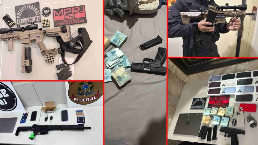 PF apreende armas no Rio de Janeiro, prende cinco pessoas e carteiras de criptomoedas