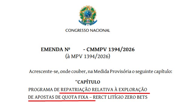Repatriação de recursos em bets